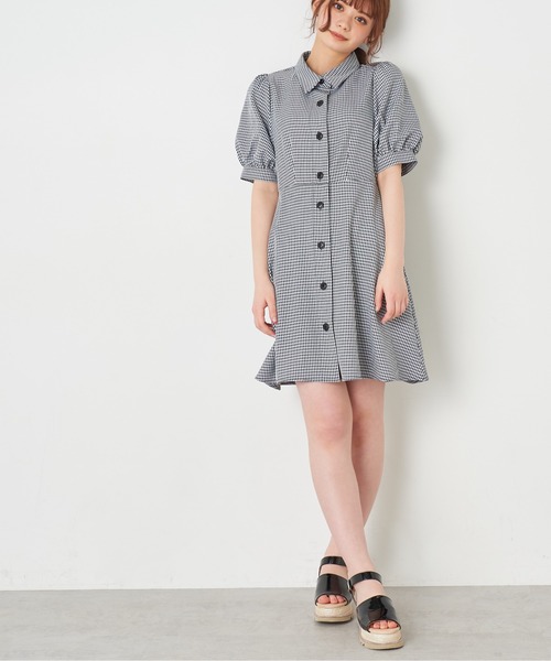 OLIVE des OLIVE（オリーブデオリーブ）の「指名買いミニシャツワンピース（シャツワンピース・レディース・ストライプ/ブラック系その他/ブルー系その他・FREE）」の22枚目の写真