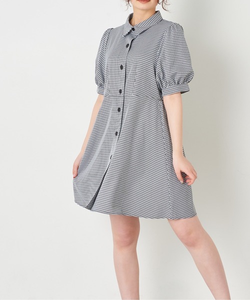 OLIVE des OLIVE（オリーブデオリーブ）の「指名買いミニシャツワンピース（シャツワンピース・レディース・ストライプ/ブラック系その他/ブルー系その他・FREE）」の9枚目の写真