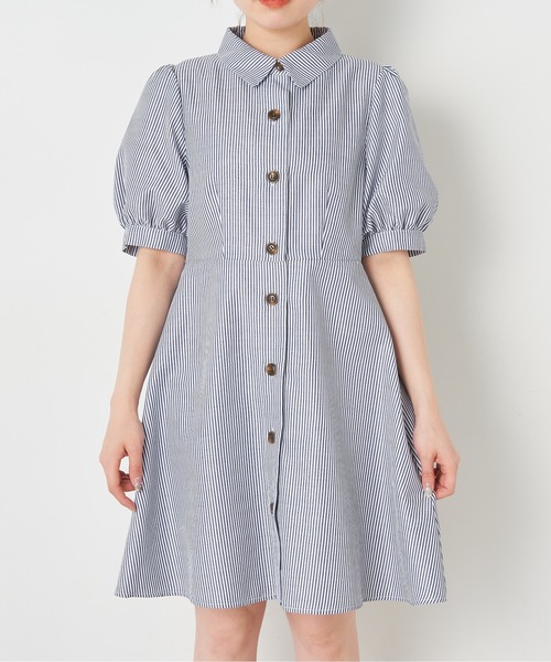 OLIVE des OLIVE（オリーブデオリーブ）の「指名買いミニシャツワンピース（シャツワンピース・レディース・ストライプ/ブラック系その他/ブルー系その他・FREE）」の14枚目の写真