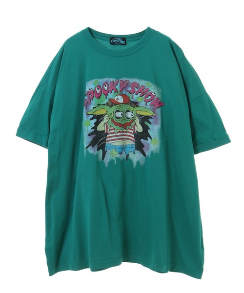 Candy Stripper（キャンディストリッパー）の「SPOOKY SHOW BIG BIG Tシャツ（Tシャツ/カットソー・レディース・ブラック/オフホワイト/グリーン/パープル・2）」の3枚目の写真