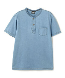 schott | Schott/ショット/INDIGO CLASSIC HENLEY T-SHIRT/インディゴ クラシック ヘンリーTシャツ(Tシャツ/カットソー)