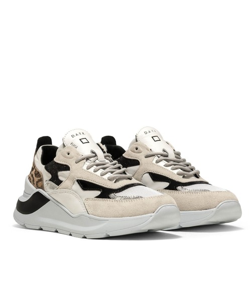 D.A.T.E.(デイト)の「D.A.T.E.(デイト)FUGA フーガ / レオパード 2021FW(スニーカー・レディース・ホワイト・38/39/35/36/37)」の4枚目の写真