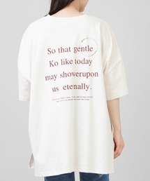 SPINNS | 【ゆったりシルエット】バックプリント オーバーサイズTシャツ(Tシャツ/カットソー)