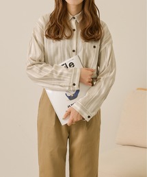 Ambre Neige | ストライプシャツ／【WEB/EC限定商品】(シャツ/ブラウス)