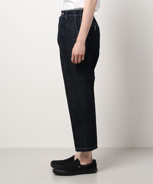 CIAOPANIC TYPY（チャオパニックティピー）の「リネン混デニムタックトラウザーパンツ（デニムパンツ・メンズ・ブルー/ネイビー・LARGE/MEDIUM）」の15枚目の写真