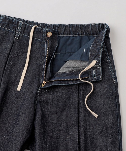 CIAOPANIC TYPY（チャオパニックティピー）の「リネン混デニムタックトラウザーパンツ（デニムパンツ・メンズ・ブルー/ネイビー・LARGE/MEDIUM）」の10枚目の写真