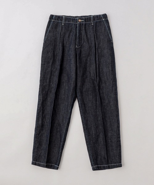 CIAOPANIC TYPY（チャオパニックティピー）の「リネン混デニムタックトラウザーパンツ（デニムパンツ・メンズ・ブルー/ネイビー・LARGE/MEDIUM）」の13枚目の写真