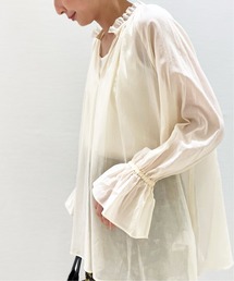 journal standard L'essage | キャンディスリーブ スキッパーブラウス◆(シャツ/ブラウス)