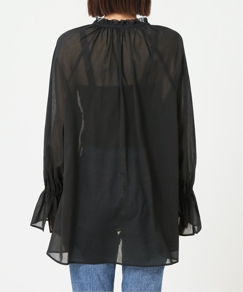 journal standard L'essage（ジャーナルスタンダードレサージュ）の「キャンディスリーブ スキッパーブラウス◆（シャツ/ブラウス・レディース・ブラック/サックスブルー/ナチュラル・FREE）」の19枚目の写真