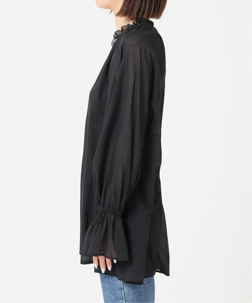 journal standard L'essage（ジャーナルスタンダードレサージュ）の「キャンディスリーブ スキッパーブラウス◆（シャツ/ブラウス・レディース・ブラック/サックスブルー/ナチュラル・FREE）」の18枚目の写真