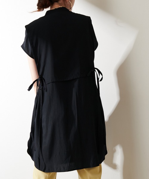 DISCOAT（ディスコート）の「【WEB限定】レイヤードノースリブラウス（シャツ/ブラウス・レディース・ホワイト/ブラック/ブルーグレー・FREE）」の16枚目の写真