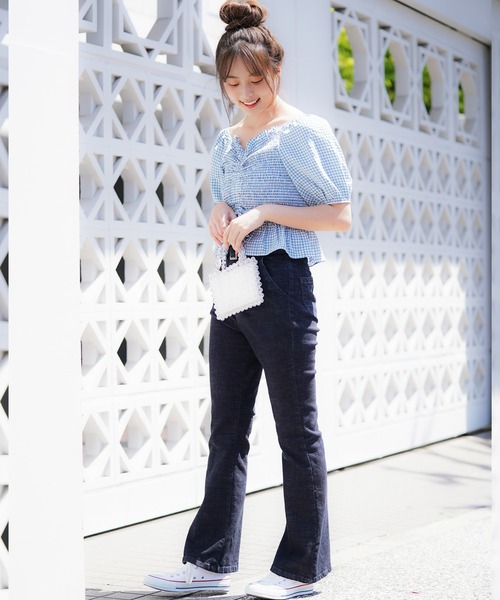 MIIA（ミーア）の「推し色ブラウス（シャツ/ブラウス・レディース・パープル/イエロー/ブルー/レッド/ピンク・FREE）」の19枚目の写真