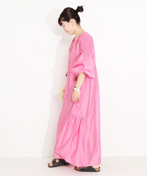 セール】LY/N袖シャーリングワンピース（ワンピース）｜VERMEIL par  