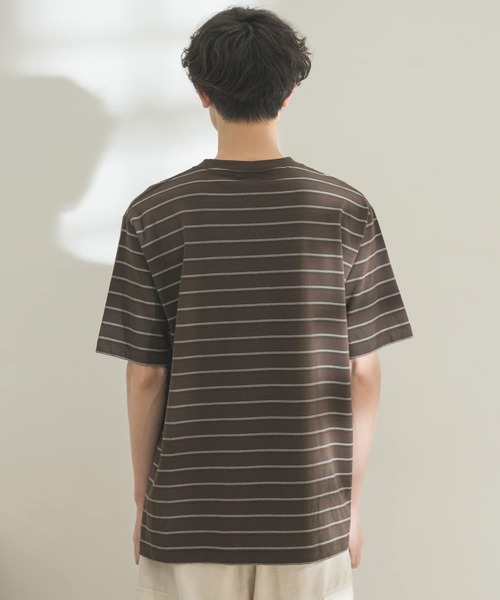 FORK&SPOON(フォークアンドスプーン)の「FORK&SPOON ボーダーショートスリーブTシャツ(Tシャツ/カットソー・メンズ・ブラウン/オフホワイト・MEDIUM/LARGE)」の17枚目の写真