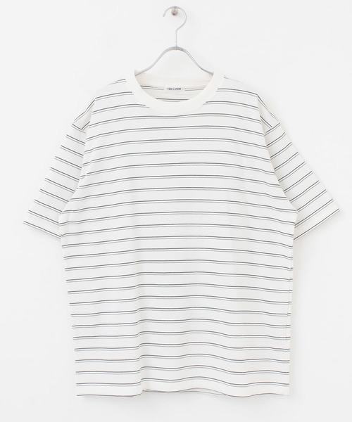 FORK&SPOON(フォークアンドスプーン)の「FORK&SPOON ボーダーショートスリーブTシャツ(Tシャツ/カットソー・メンズ・ブラウン/オフホワイト・MEDIUM/LARGE)」の18枚目の写真