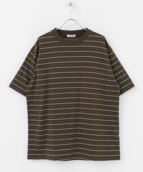 FORK&SPOON(フォークアンドスプーン)の「FORK&SPOON ボーダーショートスリーブTシャツ(Tシャツ/カットソー・メンズ・ブラウン/オフホワイト・MEDIUM/LARGE)」の19枚目の写真