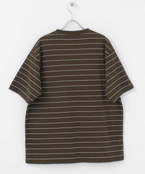 FORK&SPOON(フォークアンドスプーン)の「FORK&SPOON ボーダーショートスリーブTシャツ(Tシャツ/カットソー・メンズ・ブラウン/オフホワイト・MEDIUM/LARGE)」の21枚目の写真