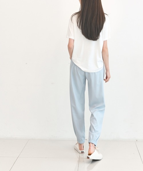 me+em select（ミームセレクト）の「パステルクールジョガーパンツ（その他パンツ・レディース・スカイブルー/ブラック/ベージュ/グレー/ピンク/イエロー/ミント・FREE）」の16枚目の写真