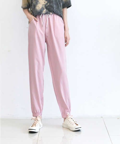 me+em select（ミームセレクト）の「パステルクールジョガーパンツ（その他パンツ・レディース・スカイブルー/ブラック/ベージュ/グレー/ピンク/イエロー/ミント・FREE）」の20枚目の写真