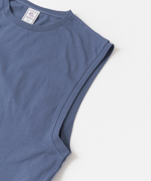 JEMORGAN（ジェーイーモーガン）の「『別注』JEMORGAN×Sonny Label　ノースリーブカットソー（Tシャツ/カットソー・メンズ・ブラック/ネイビー/オフホワイト/ミント・MEDIUM/LARGE）」の13枚目の写真