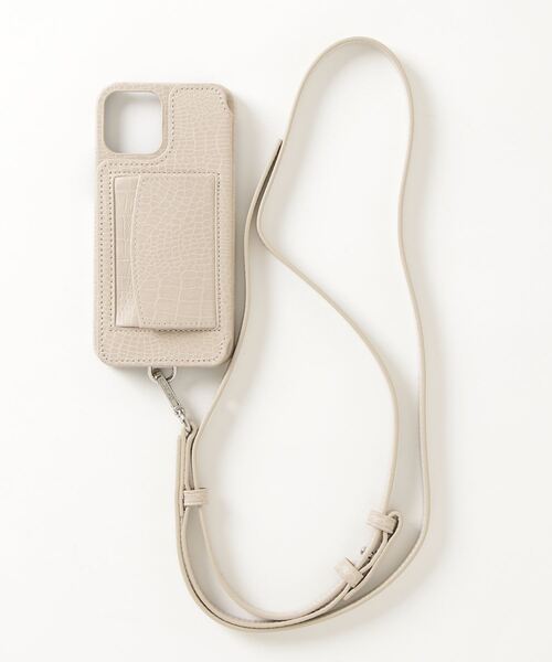 Demiurvo iPhone 13pro ケース ストラップ カーキ Demiurvo iPhone