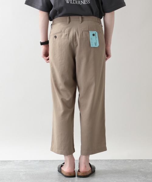 RAGEBLUE（レイジブルー）の「＜セットアップ着用可能＞シャリテック/リネンタッチワイドクロップドパンツ/950026（スラックス・メンズ・ブラック/ベージュ/パープル・MEDIUM/LARGE）」の12枚目の写真