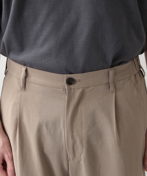 RAGEBLUE（レイジブルー）の「＜セットアップ着用可能＞シャリテック/リネンタッチワイドクロップドパンツ/950026（スラックス・メンズ・ブラック/ベージュ/パープル・MEDIUM/LARGE）」の13枚目の写真