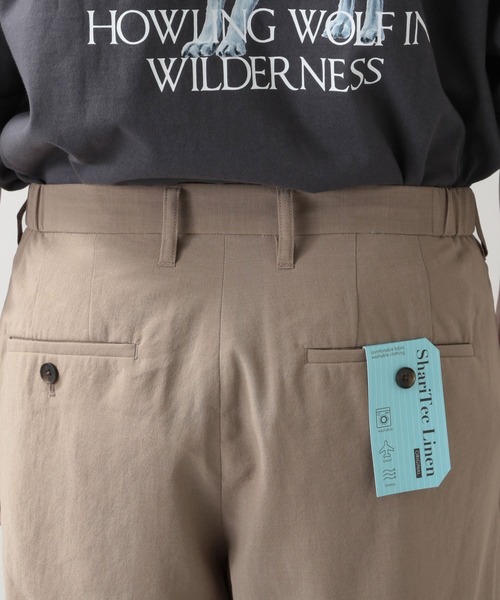 RAGEBLUE（レイジブルー）の「＜セットアップ着用可能＞シャリテック/リネンタッチワイドクロップドパンツ/950026（スラックス・メンズ・ブラック/ベージュ/パープル・MEDIUM/LARGE）」の16枚目の写真