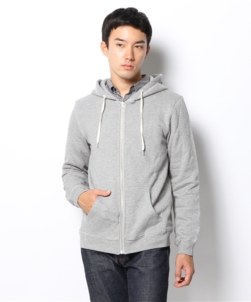 JOURNAL STANDARD（ジャーナルスタンダード）の「UNIONMADE×JS /別注 撥水 スウェットパーカー #（パーカー・メンズ・ブラック/グレー・LARGE/MEDIUM）」の11枚目の写真