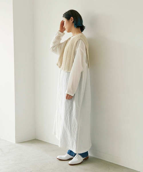 nitca(ニトカ)の「テープヤーン スクエアベスト(ベスト・レディース・ブラック/ブルー/キナリ/グリーン・FREE)」の18枚目の写真