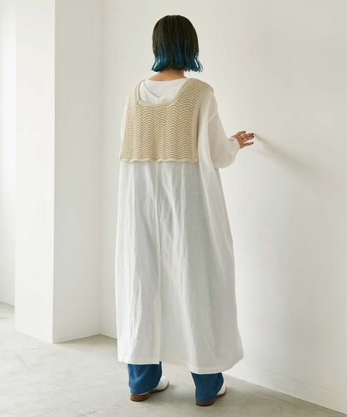 nitca(ニトカ)の「テープヤーン スクエアベスト(ベスト・レディース・ブラック/ブルー/キナリ/グリーン・FREE)」の20枚目の写真