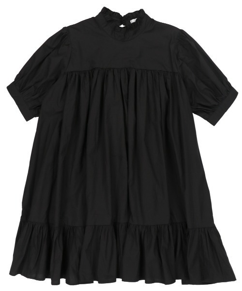 SPINNS（スピンズ）の「ミドルネックティアードフリルワンピース（ワンピース・レディース・ホワイト/ブラック・ONESIZE）」の8枚目の写真