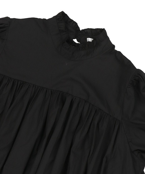 SPINNS（スピンズ）の「ミドルネックティアードフリルワンピース（ワンピース・レディース・ホワイト/ブラック・ONESIZE）」の12枚目の写真