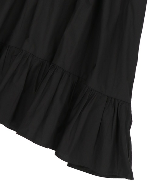 SPINNS（スピンズ）の「ミドルネックティアードフリルワンピース（ワンピース・レディース・ホワイト/ブラック・ONESIZE）」の9枚目の写真