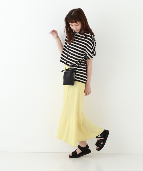 JOINT WORKS（ジョイントワークス）の「J-ボトルネックボーダーTシャツ（Tシャツ/カットソー・レディース・ホワイト/ブラック/キャメル・FREE）」の9枚目の写真