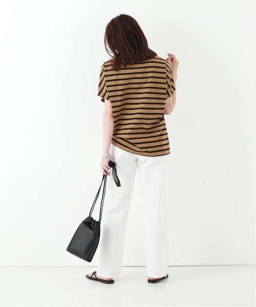 JOINT WORKS（ジョイントワークス）の「J-ボトルネックボーダーTシャツ（Tシャツ/カットソー・レディース・ホワイト/ブラック/キャメル・FREE）」の16枚目の写真