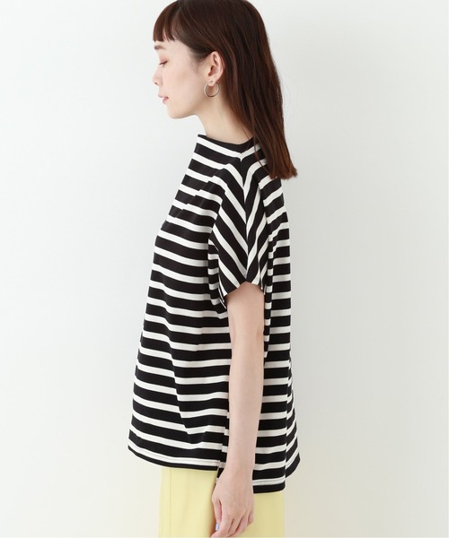 JOINT WORKS（ジョイントワークス）の「J-ボトルネックボーダーTシャツ（Tシャツ/カットソー・レディース・ホワイト/ブラック/キャメル・FREE）」の18枚目の写真