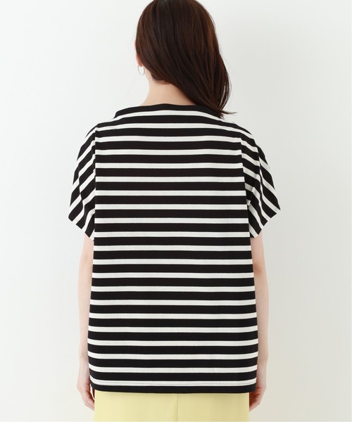 JOINT WORKS（ジョイントワークス）の「J-ボトルネックボーダーTシャツ（Tシャツ/カットソー・レディース・ホワイト/ブラック/キャメル・FREE）」の19枚目の写真