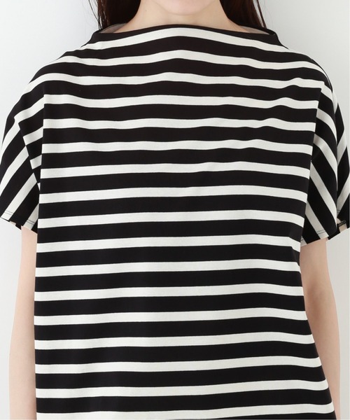 JOINT WORKS（ジョイントワークス）の「J-ボトルネックボーダーTシャツ（Tシャツ/カットソー・レディース・ホワイト/ブラック/キャメル・FREE）」の20枚目の写真