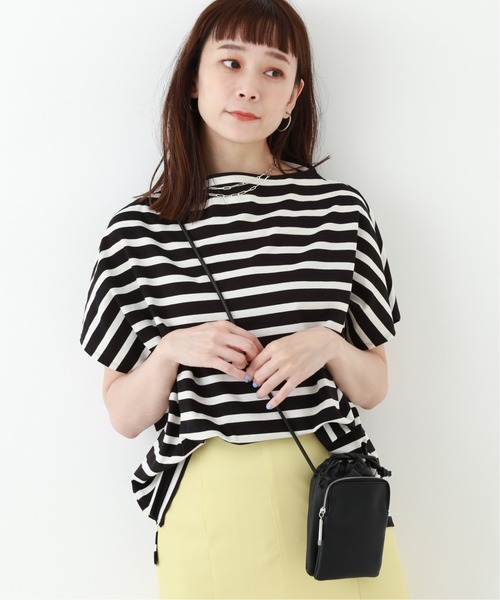 JOINT WORKS（ジョイントワークス）の「J-ボトルネックボーダーTシャツ（Tシャツ/カットソー・レディース・ホワイト/ブラック/キャメル・FREE）」の8枚目の写真