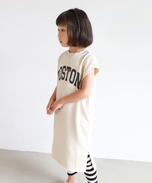 coca（coca） | キッズ 親子お揃いピグメント加工ロゴスウェットワンピース(ワンピース)