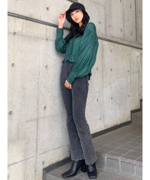 EMODA(エモダ)の「スクエアポイントミドルブーツ(ブーツ・レディース・ブラック/その他・SMALL/MEDIUM/LARGE)」の12枚目の写真