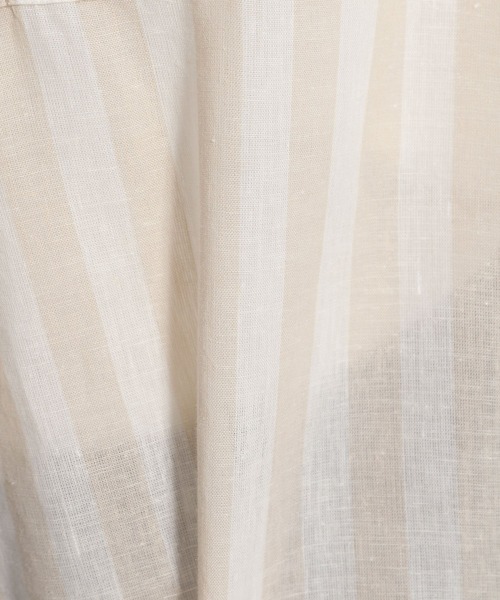 niko and...（ニコアンド）の「麻混ワッシャ襟プルオーバーブラウス（シャツ/ブラウス・レディース・ホワイト/ベージュ/ブルー・MEDIUM/LARGE）」の15枚目の写真