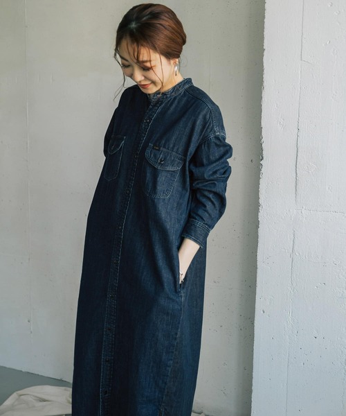 URBAN RESEARCH ROSSO(アーバンリサーチロッソ)の「【別注】ROSSO×Lee WORK DRESS(ワンピース・レディース・インディゴブルー/ライトインディゴブルー・FREE)」の17枚目の写真