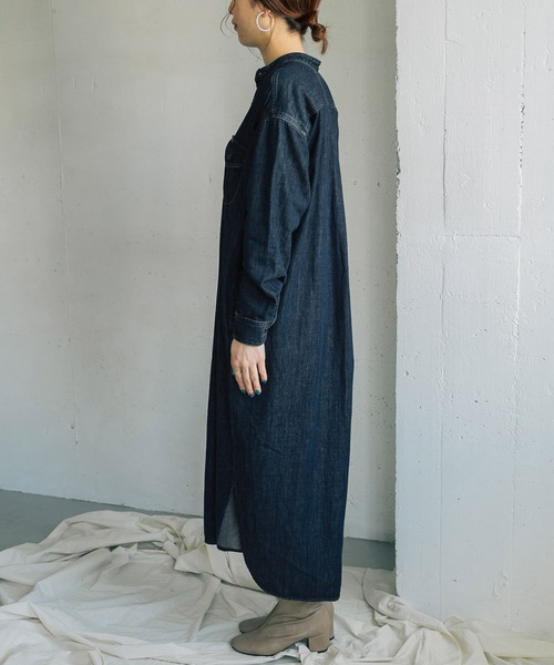 URBAN RESEARCH ROSSO(アーバンリサーチロッソ)の「【別注】ROSSO×Lee WORK DRESS(ワンピース・レディース・インディゴブルー/ライトインディゴブルー・FREE)」の20枚目の写真