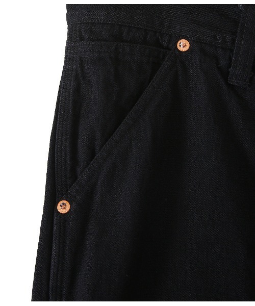 GOLD（ゴールド）の「GOLD / ゴールド：10.5oz JELT DENIM PAINTER PANTS：21B-GL41223A[MUS]（デニムパンツ・メンズ・ブラック/ネイビー・LARGE/SMALL/MEDIUM）」の7枚目の写真