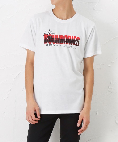 Mac-House(マックハウス)の「T-GRAPHICS フォトプリント半袖Tシャツ(Tシャツ/カットソー・メンズ・パープル/ホワイト×レッド/ホワイト/ブルー/ブラック・M/XL/L)」の4枚目の写真