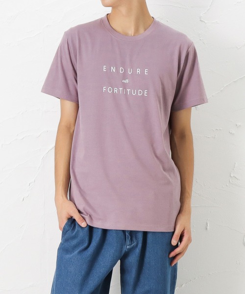 Mac-House(マックハウス)の「T-GRAPHICS フォトプリント半袖Tシャツ(Tシャツ/カットソー・メンズ・パープル/ホワイト×レッド/ホワイト/ブルー/ブラック・M/XL/L)」の2枚目の写真