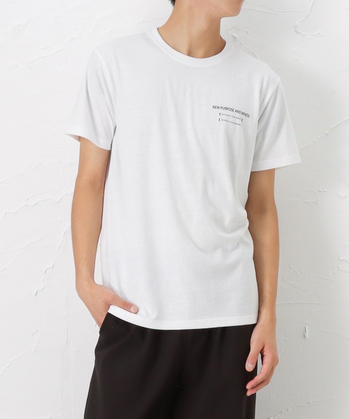 Mac-House(マックハウス)の「T-GRAPHICS フォトプリント半袖Tシャツ(Tシャツ/カットソー・メンズ・パープル/ホワイト×レッド/ホワイト/ブルー/ブラック・M/XL/L)」の3枚目の写真