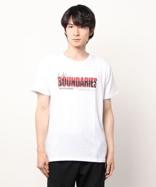 Mac-House(マックハウス)の「T-GRAPHICS フォトプリント半袖Tシャツ(Tシャツ/カットソー・メンズ・パープル/ホワイト×レッド/ホワイト/ブルー/ブラック・M/XL/L)」の12枚目の写真